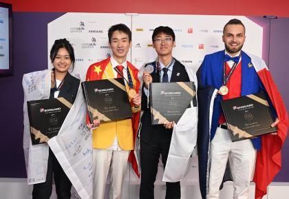 podium concours de boulangerie worldskills lyon 2024